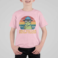 Only You Can Prevent Fascism T Shirt For Kid Funny Portland Frog Protest Gift - Wonder Print Shop
