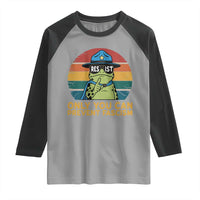Only You Can Prevent Fascism Raglan Shirt Funny Portland Frog Protest Gift - Wonder Print Shop