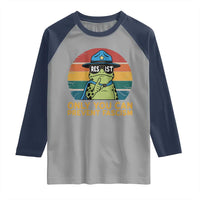 Only You Can Prevent Fascism Raglan Shirt Funny Portland Frog Protest Gift - Wonder Print Shop