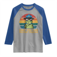 Only You Can Prevent Fascism Raglan Shirt Funny Portland Frog Protest Gift - Wonder Print Shop