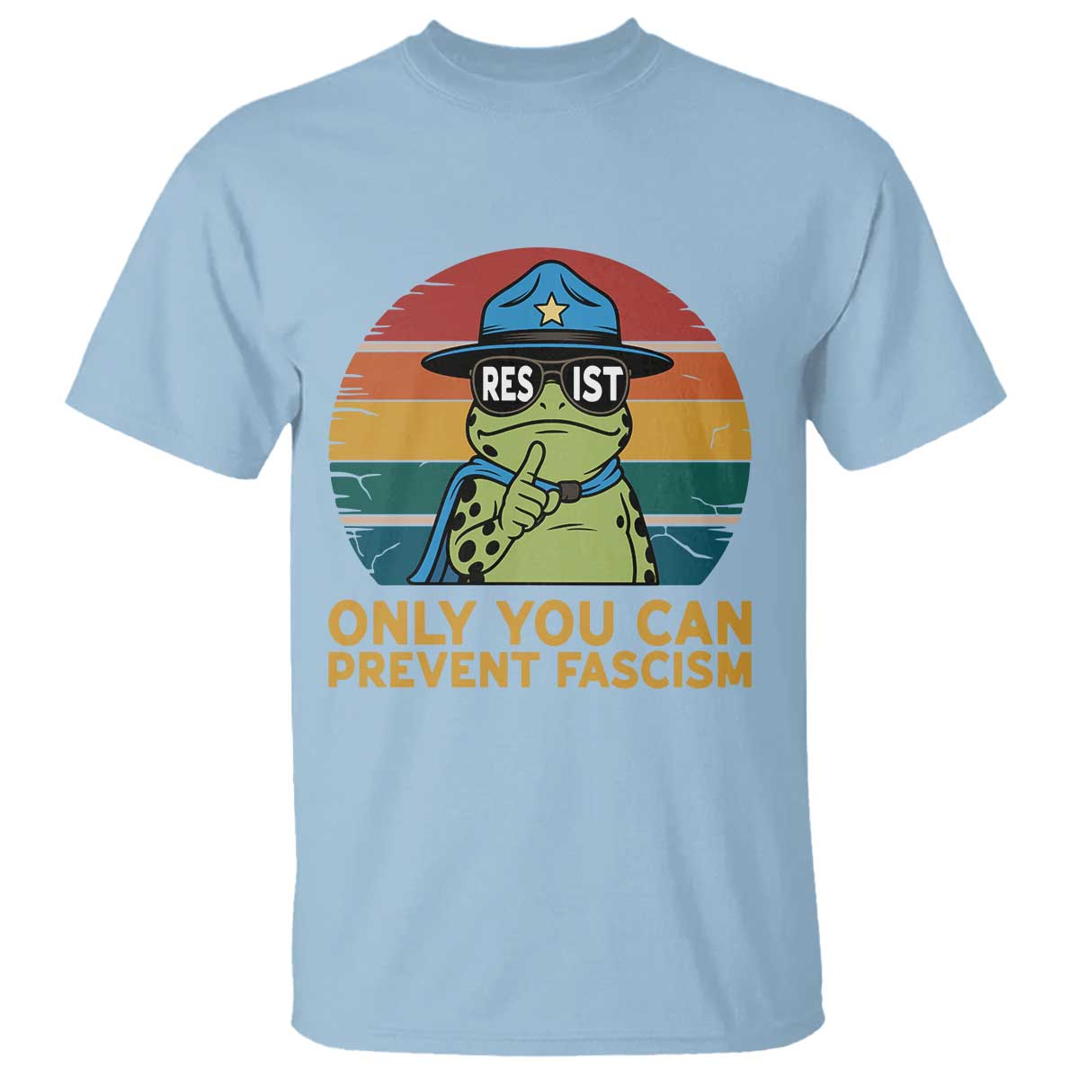 Only You Can Prevent Fascism T Shirt Funny Portland Frog Protest Gift - Wonder Print Shop