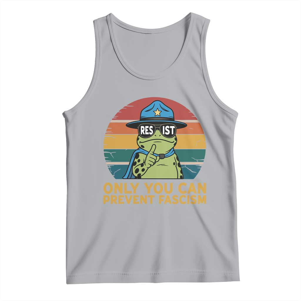 Only You Can Prevent Fascism Tank Top Funny Portland Frog Protest Gift - Wonder Print Shop