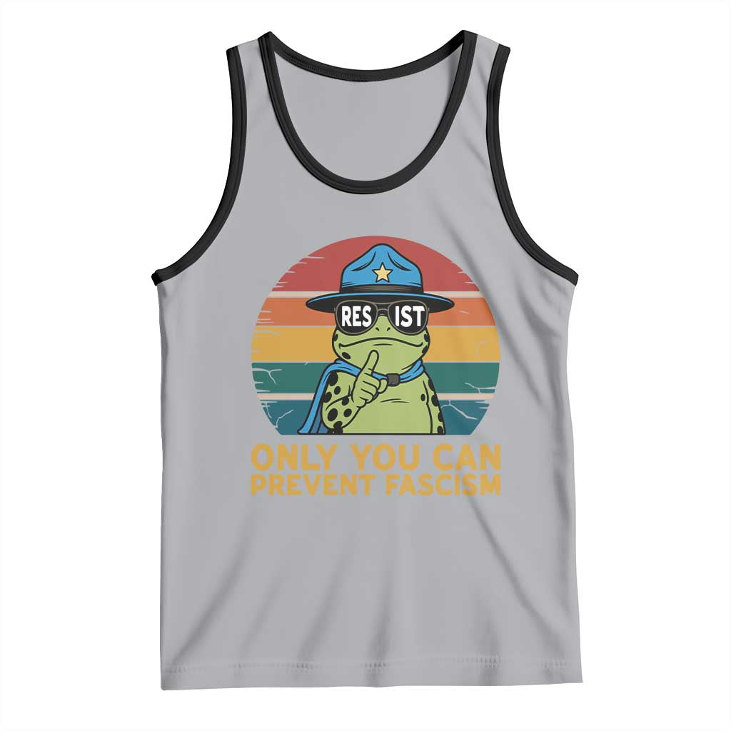 Only You Can Prevent Fascism Tank Top Funny Portland Frog Protest Gift - Wonder Print Shop