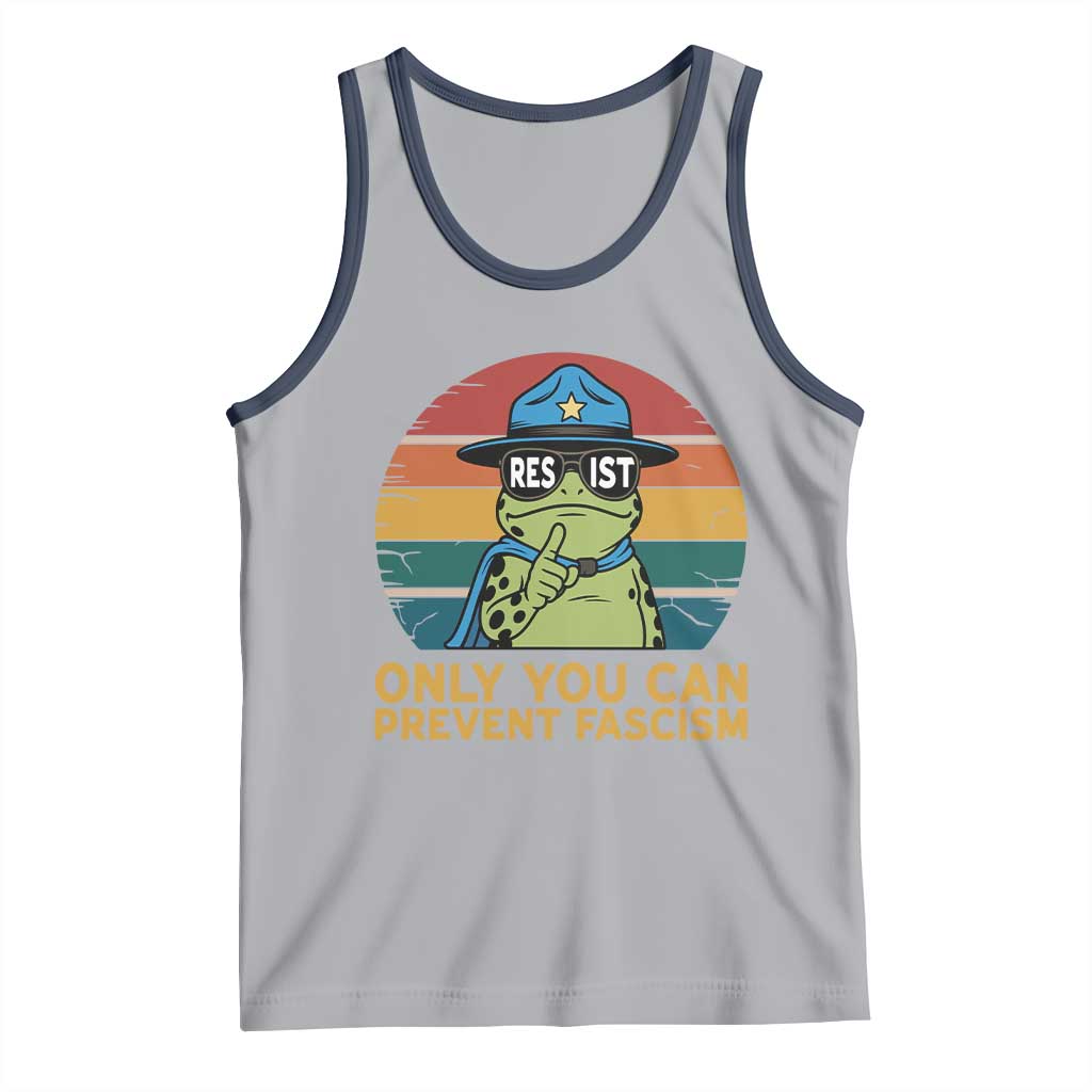 Only You Can Prevent Fascism Tank Top Funny Portland Frog Protest Gift - Wonder Print Shop