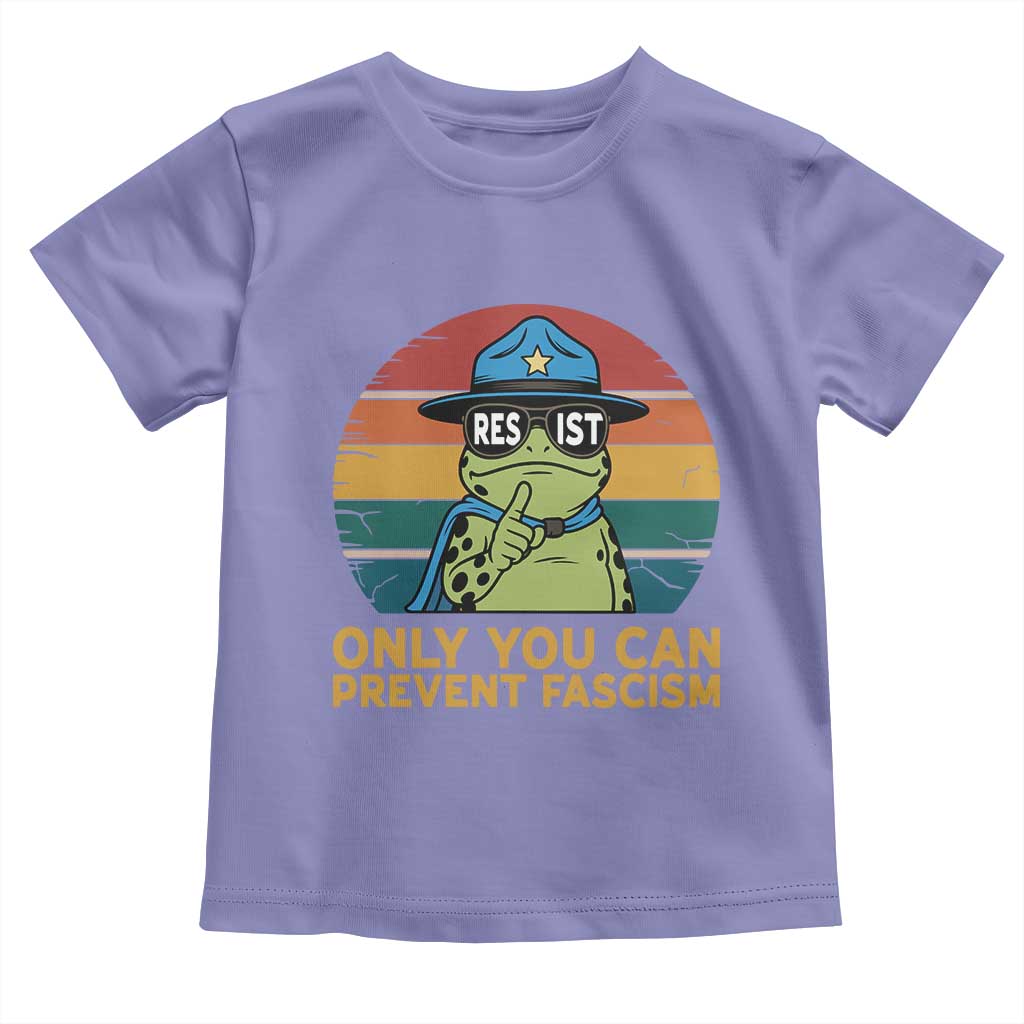 Only You Can Prevent Fascism Toddler T Shirt Funny Portland Frog Protest Gift - Wonder Print Shop
