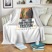 Funny Portland Frog Protest Throw Blanket Only You Can Prevent Fascism Gift - Wonder Print Shop