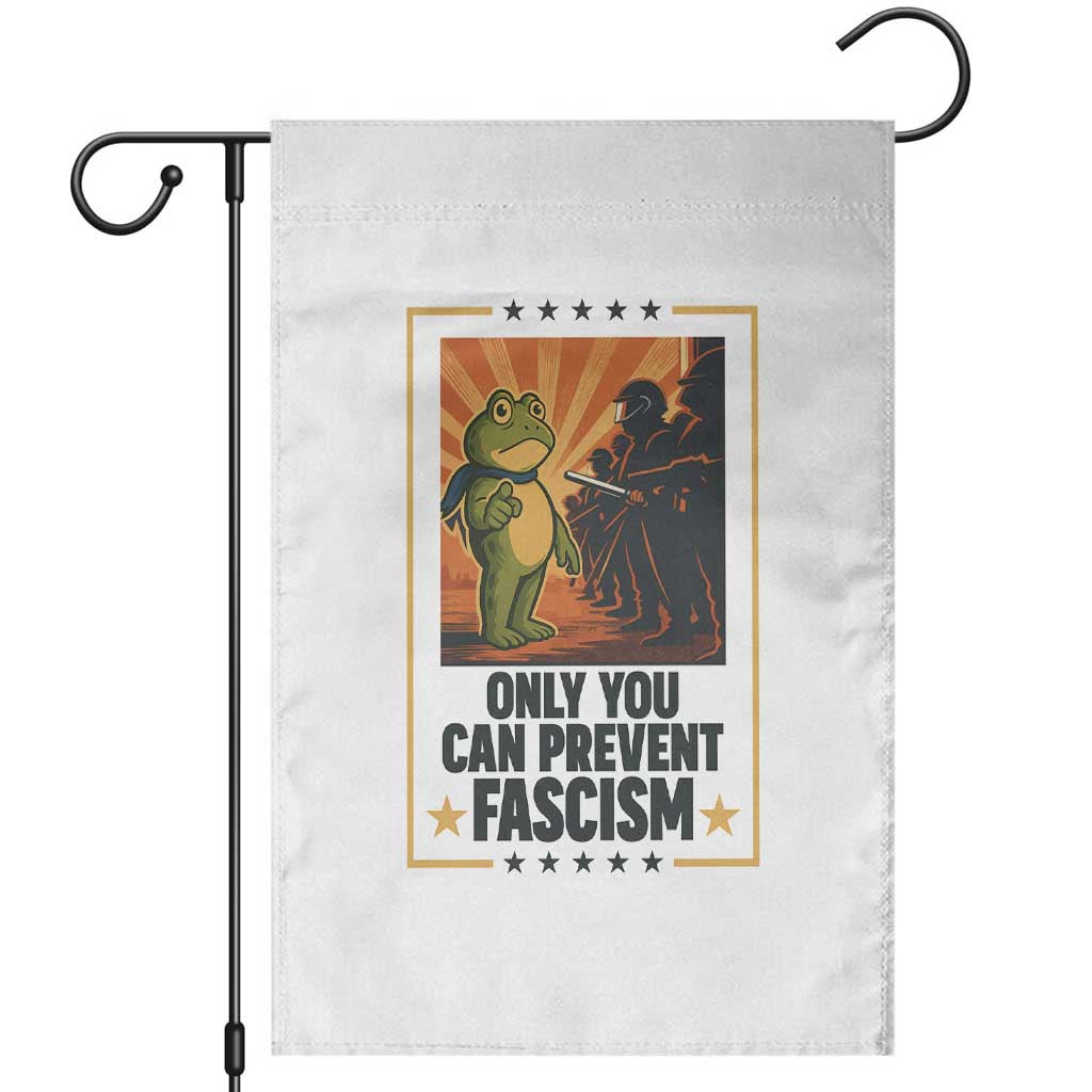 Funny Portland Frog Protest Garden Flag Only You Can Prevent Fascism Gift - Wonder Print Shop