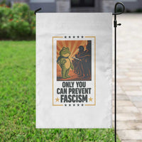 Funny Portland Frog Protest Garden Flag Only You Can Prevent Fascism Gift - Wonder Print Shop