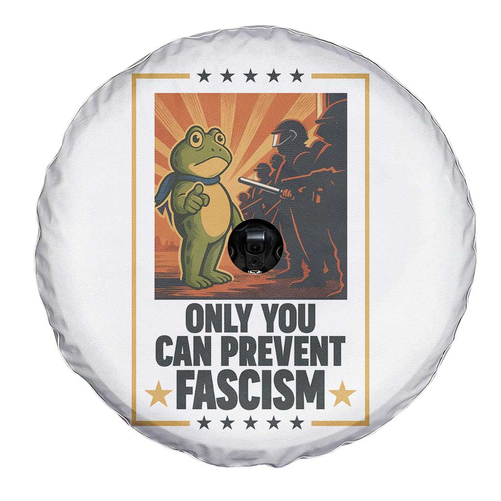 Funny Portland Frog Protest Spare Tire Cover Only You Can Prevent Fascism Gift - Wonder Print Shop