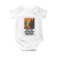Funny Portland Frog Protest Baby Onesie Only You Can Prevent Fascism Gift - Wonder Print Shop