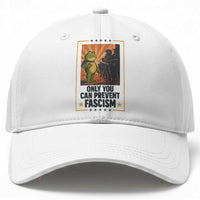 Funny Portland Frog Protest Baseball Cap Only You Can Prevent Fascism Gift