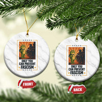 Funny Portland Frog Protest Ceramic Ornament Only You Can Prevent Fascism Gift - Wonder Print Shop