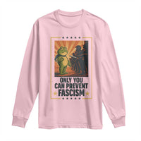 Funny Portland Frog Protest Long Sleeve Shirt Only You Can Prevent Fascism Gift - Wonder Print Shop