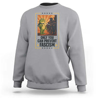 Funny Portland Frog Protest Sweatshirt Only You Can Prevent Fascism Gift - Wonder Print Shop