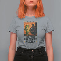Funny Portland Frog Protest T Shirt For Women Only You Can Prevent Fascism Gift - Wonder Print Shop