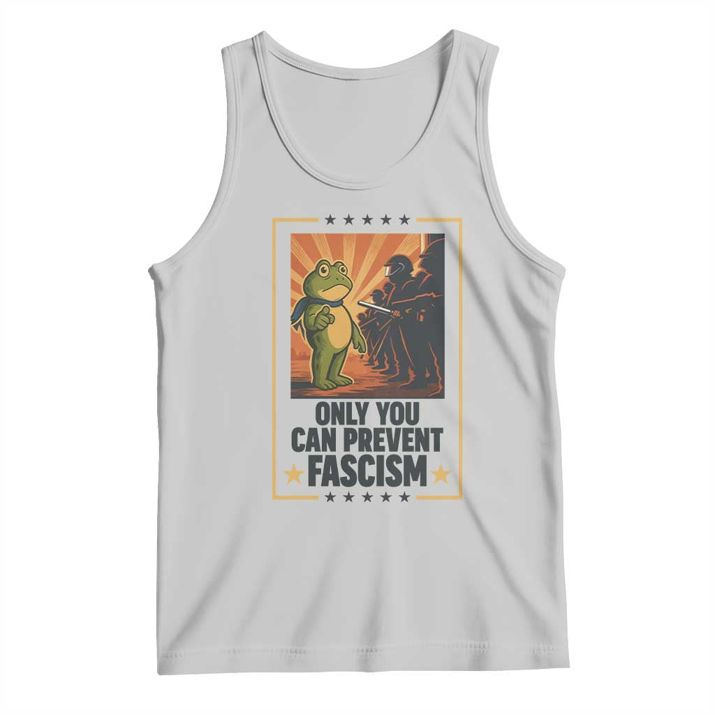 Funny Portland Frog Protest Tank Top Only You Can Prevent Fascism Gift - Wonder Print Shop