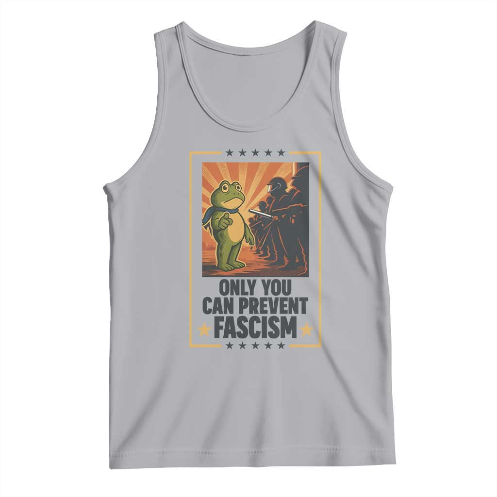 Funny Portland Frog Protest Tank Top Only You Can Prevent Fascism Gift - Wonder Print Shop