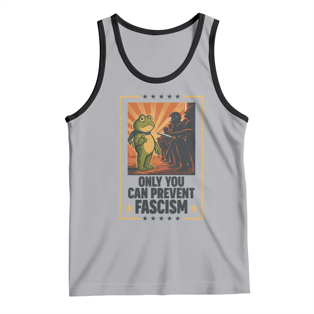 Funny Portland Frog Protest Tank Top Only You Can Prevent Fascism Gift - Wonder Print Shop