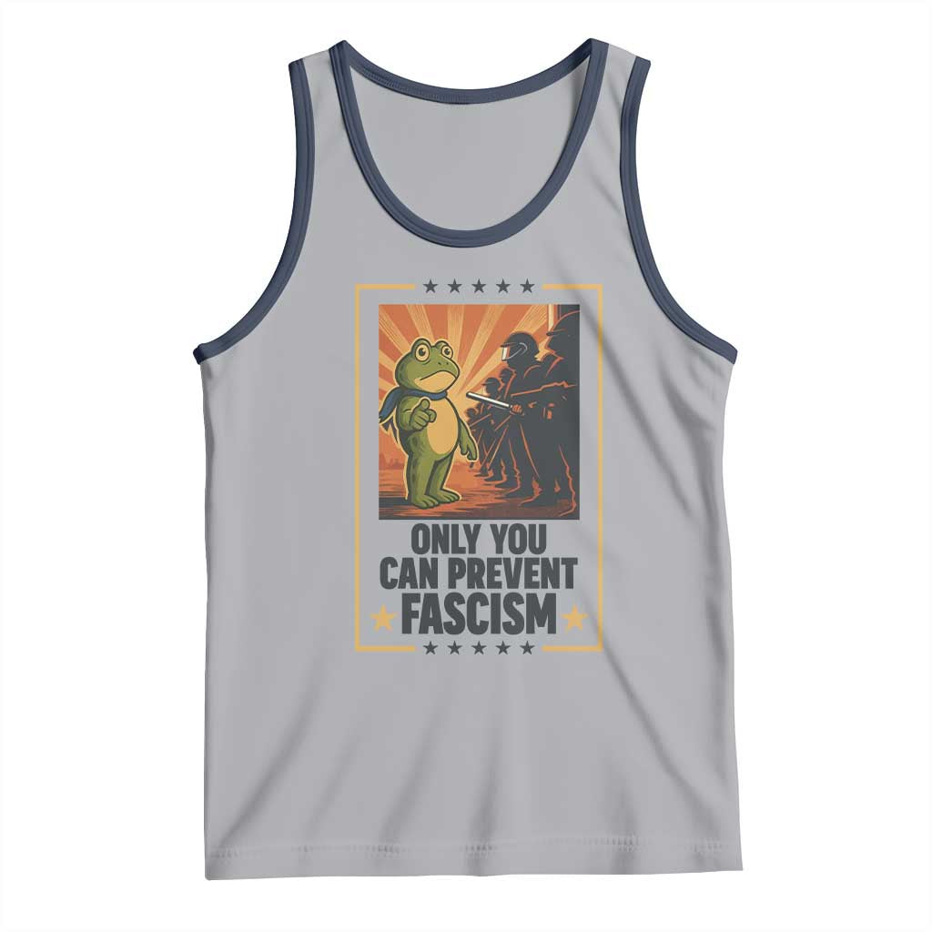 Funny Portland Frog Protest Tank Top Only You Can Prevent Fascism Gift - Wonder Print Shop