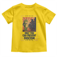 Funny Portland Frog Protest Toddler T Shirt Only You Can Prevent Fascism Gift - Wonder Print Shop