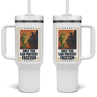 Funny Portland Frog Protest Tumbler With Handle Only You Can Prevent Fascism Gift - Wonder Print Shop