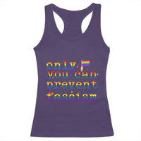Funny LGBT Activist Racerback Tank Top Only You Can Prevent Fascism Protest Gift - Wonder Print Shop