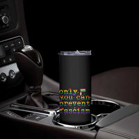 Funny LGBT Activist Skinny Tumbler Only You Can Prevent Fascism Protest Gift - Wonder Print Shop