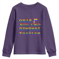 Funny LGBT Activist Youth Sweatshirt Only You Can Prevent Fascism Protest Gift - Wonder Print Shop