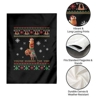 Funny Marcus The Worm You Are Ruining The Vibe Garden Flag Ugly Christmas Gift - Wonder Print Shop
