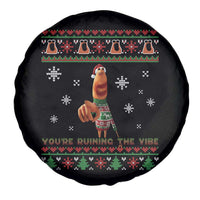 Funny Marcus The Worm You Are Ruining The Vibe Spare Tire Cover Ugly Christmas Gift - Wonder Print Shop