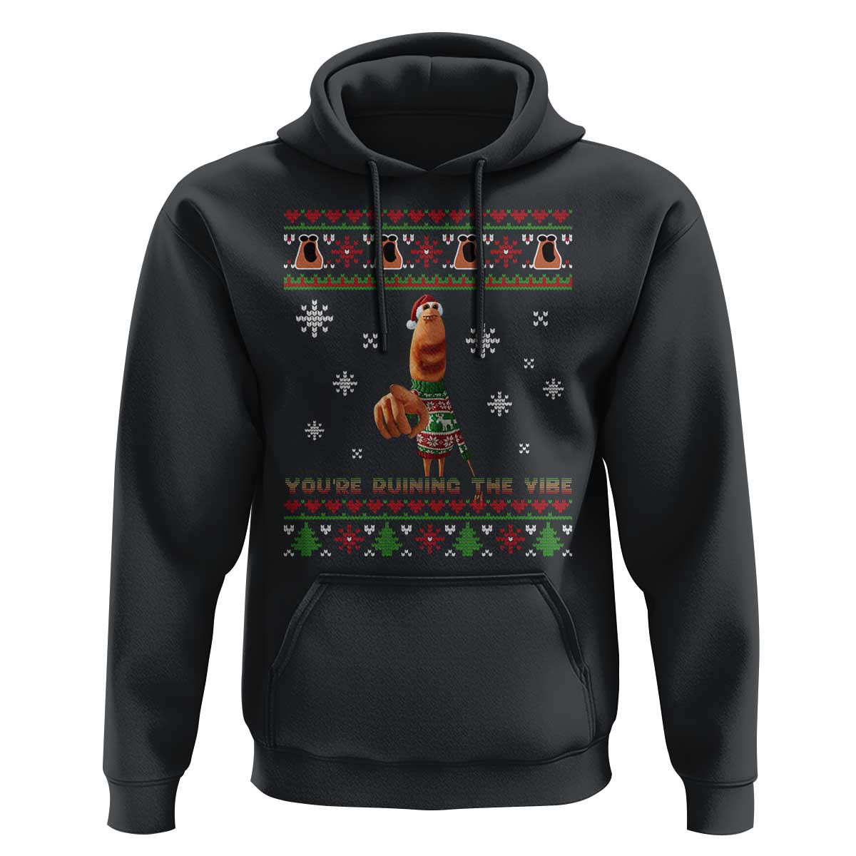 Funny Marcus The Worm You Are Ruining The Vibe Hoodie Ugly Christmas Gift - Wonder Print Shop