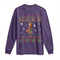 Funny Marcus The Worm You Are Ruining The Vibe Long Sleeve Shirt Ugly Christmas Gift - Wonder Print Shop