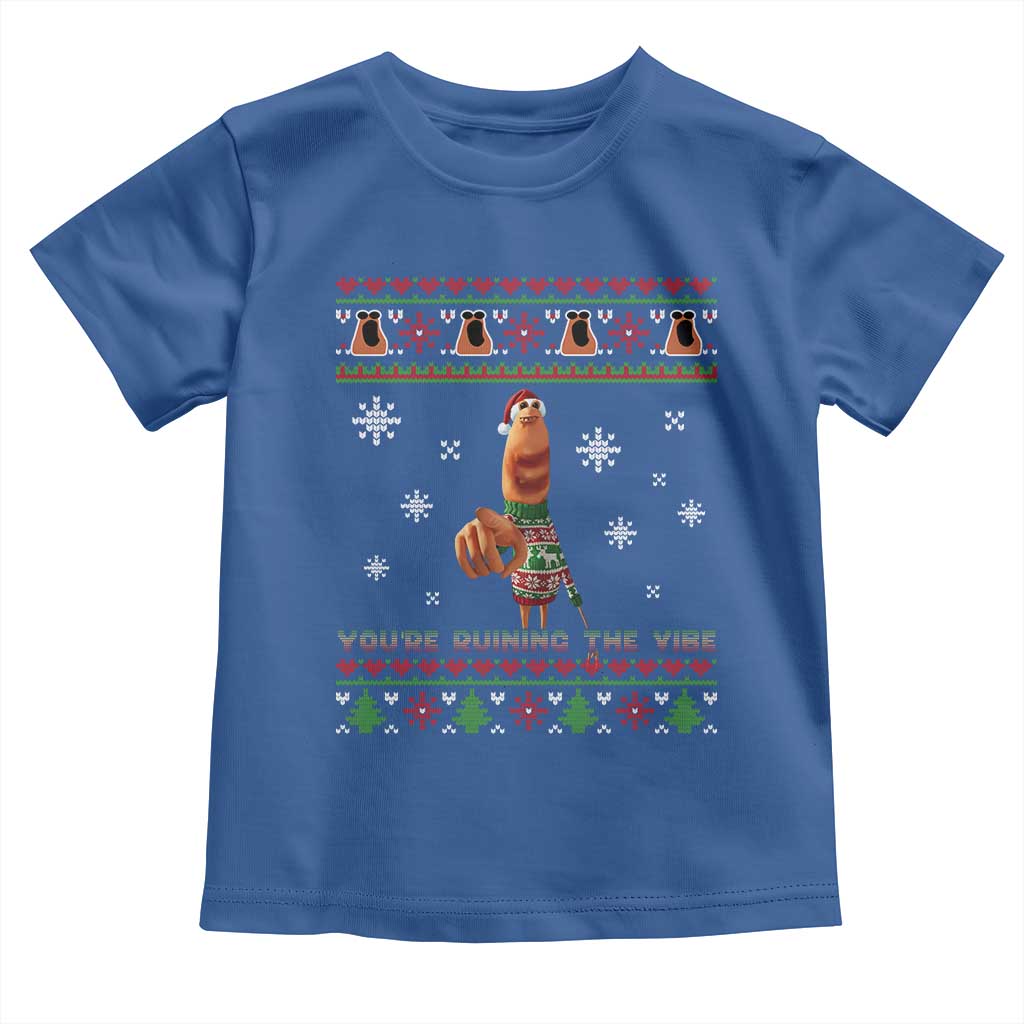 Funny Marcus The Worm You Are Ruining The Vibe Toddler T Shirt Ugly Christmas Gift - Wonder Print Shop