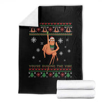 You Are Ruining The Vibe Throw Blanket Ugly Christmas Marcus The Worm Meme Gift - Wonder Print Shop