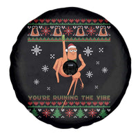 You Are Ruining The Vibe Spare Tire Cover Ugly Christmas Marcus The Worm Meme Gift - Wonder Print Shop