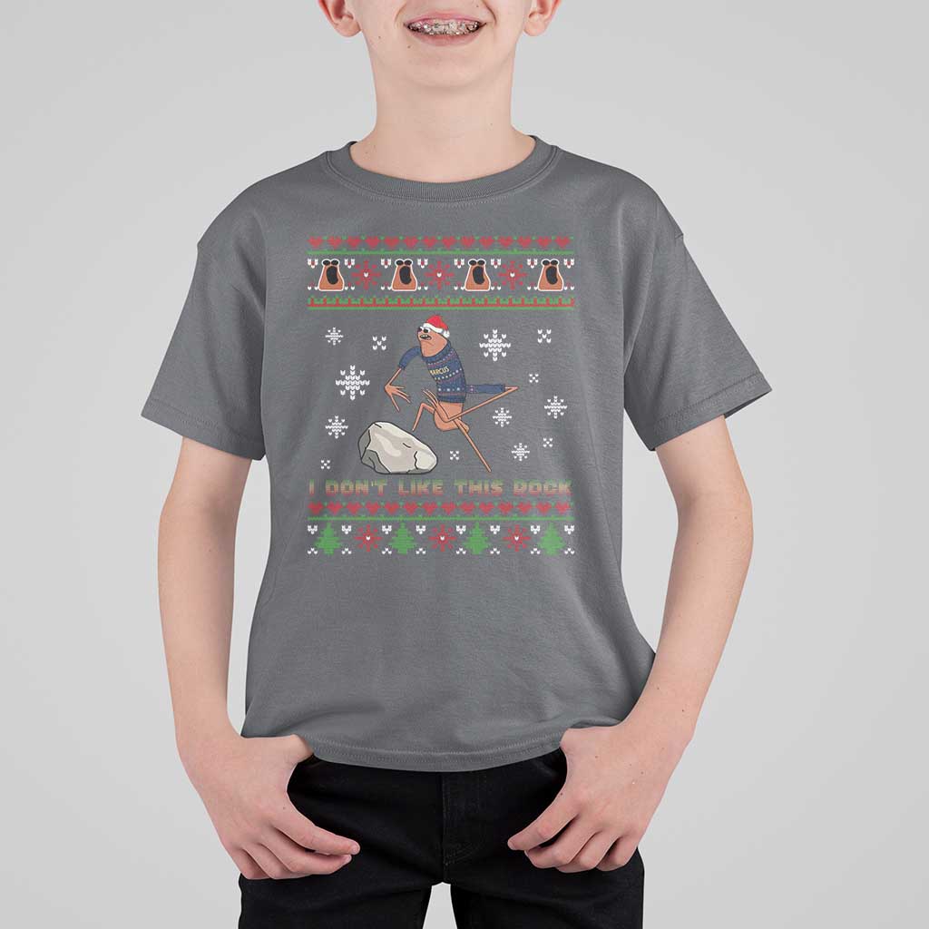Funny Marcus The Worm Meme T Shirt For Kid I Do Not Like This Rock Ugly Christmas Gift - Wonder Print Shop
