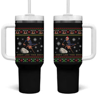 Funny Marcus The Worm Meme Tumbler With Handle I Do Not Like This Rock Ugly Christmas Gift - Wonder Print Shop