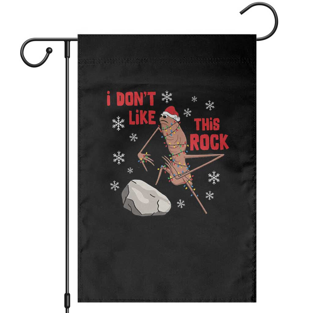 I Do Not Like This Rock Garden Flag Christmas Marcus The Worm Meme Gift - Wonder Print Shop