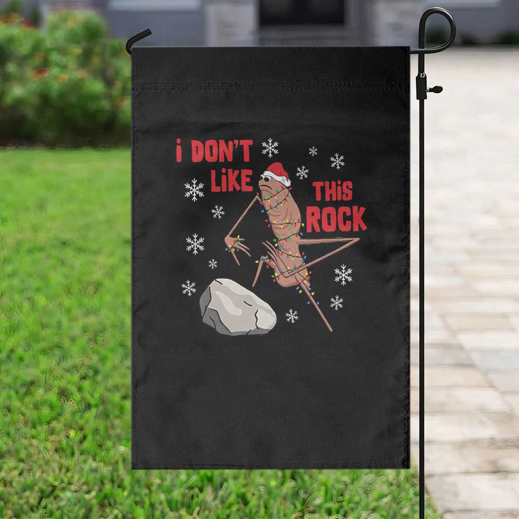 I Do Not Like This Rock Garden Flag Christmas Marcus The Worm Meme Gift - Wonder Print Shop