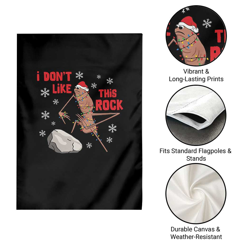 I Do Not Like This Rock Garden Flag Christmas Marcus The Worm Meme Gift - Wonder Print Shop