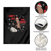 I Do Not Like This Rock Garden Flag Christmas Marcus The Worm Meme Gift - Wonder Print Shop