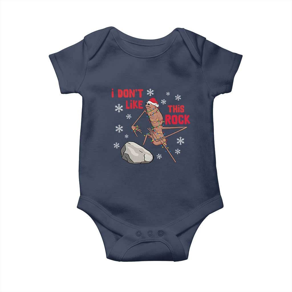 I Do Not Like This Rock Baby Onesie Christmas Marcus The Worm Meme Gift - Wonder Print Shop
