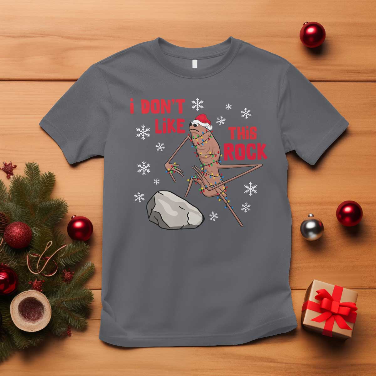 I Do Not Like This Rock T Shirt Christmas Marcus The Worm Meme Gift - Wonder Print Shop
