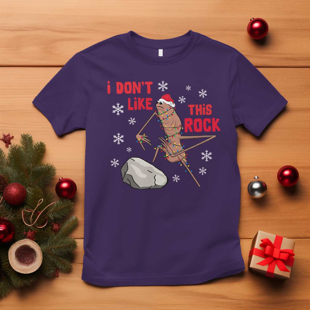 I Do Not Like This Rock T Shirt Christmas Marcus The Worm Meme Gift - Wonder Print Shop