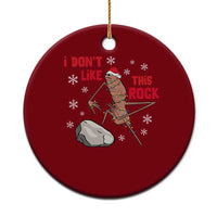 I Do Not Like This Rock Ceramic Ornament Christmas Marcus The Worm Meme Gift - Wonder Print Shop
