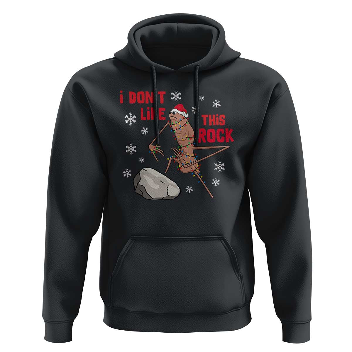 I Do Not Like This Rock Hoodie Christmas Marcus The Worm Meme Gift - Wonder Print Shop