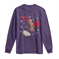I Do Not Like This Rock Long Sleeve Shirt Christmas Marcus The Worm Meme Gift - Wonder Print Shop