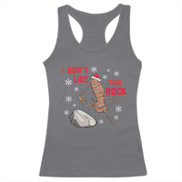 I Do Not Like This Rock Racerback Tank Top Christmas Marcus The Worm Meme Gift - Wonder Print Shop
