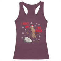 I Do Not Like This Rock Racerback Tank Top Christmas Marcus The Worm Meme Gift - Wonder Print Shop