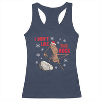 I Do Not Like This Rock Racerback Tank Top Christmas Marcus The Worm Meme Gift - Wonder Print Shop